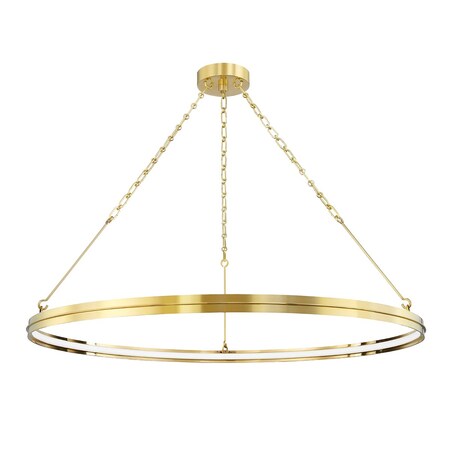 Hudson Valley Lighting Rosendale 1 Light Chandelier 42 In. Aged Brass 7142-AGB