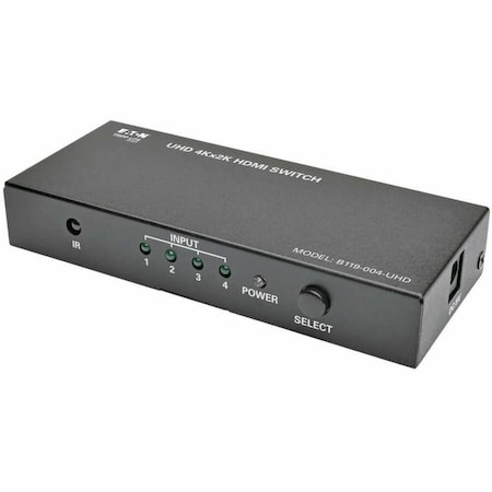 Tripp Lite HDMI Switch for Video & Audio 4K x 2K UHD 60 Hz w Remote 4-Port B119-004-UHD