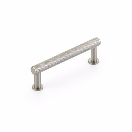 Schaub 3-1/2in Center to Center Pub House Knurled Cabinet Pull Brushed Nickel Finish 5003-BN