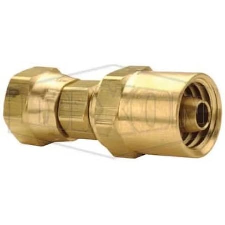 Dixon Reusable Swivel, 3/8-18, Female NPSM, 360 Brass Alloy, Domestic 1856106K