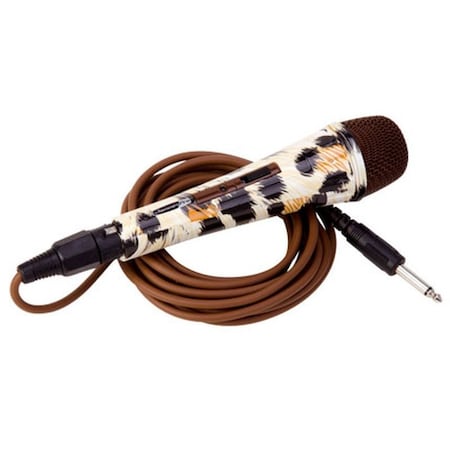 Jammin Pro MYTIGER Style Unidirectional Dynamic Microphone w/XLR Jack Cable & Karaoke Software MIC013