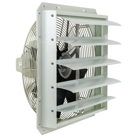 Iliving 18-Inch Corrosion Resistance Shutter Exhaust Fan, Single Speed ILG8SF18S-CR