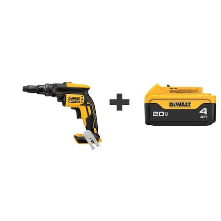 Dewalt Screwdriver Kit, 2000 RPM, 20 V DC DCF622B/DCB204