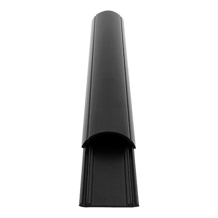 Electriduct Cable protector, 3 ft L, 2 5/8 in W, 1 Channel, Plastic, Black CSX-PR-LG-36-BK-3PK