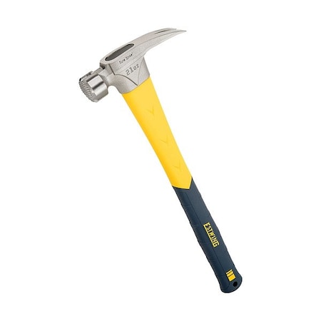 Estwing Claw Hammer, 17 " L, Steel, 1 3/8" dia. MRF21LM