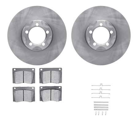Dynamic Friction Co DFC Brake Rotor with 5000 Brake Pads and Hardware Kit 6512-63121