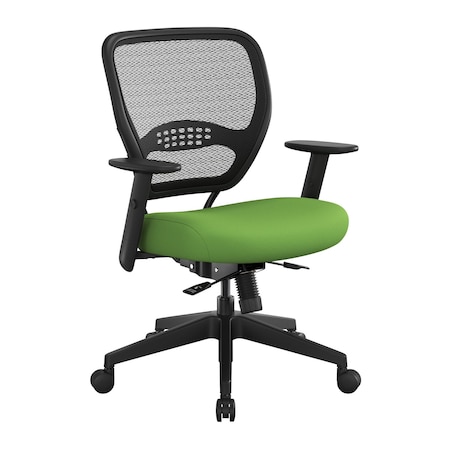 Space Seating 55 Series Air Grid and Mesh Office Chair, Green 5500SL-6
