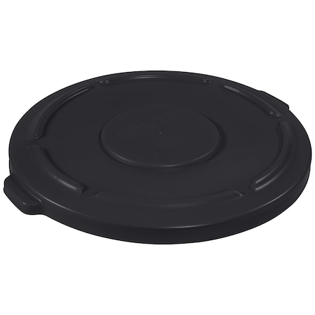 Brute Rubbermaid Flat Trash Can Lid - 55 Gallon, Black RUB355LBL