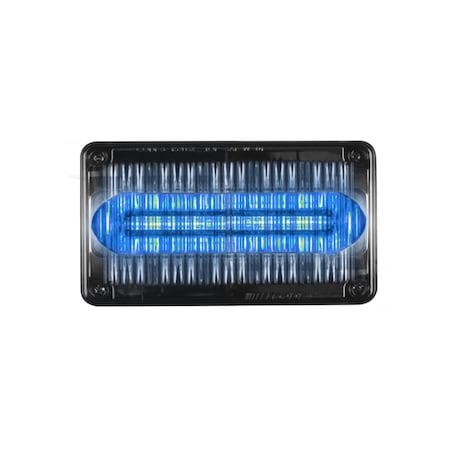 Code 3 LED PrizmIi, With Clear Lens, Blue, 4"X6" 4612CB-75