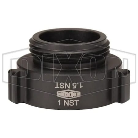 Dixon Style N37 Rocker Lug Hydrant Adapter, 1 x 1-1/2 in, Female NST NH x Male NST NH Connection, Alum N37-10F15F