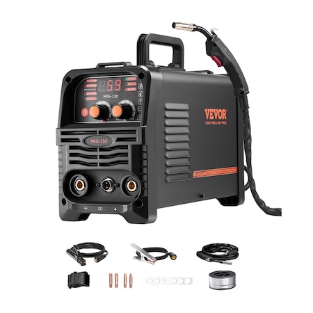 Vevor MIG Welder 130Amp Mig Welding Machine 3-in-1 Flux Core MIG/Stick/Lift TIG Welder MIG-130