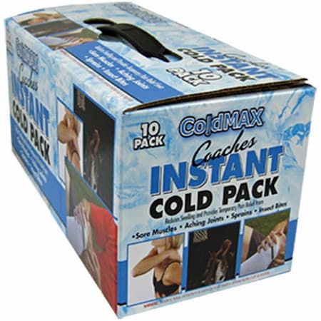 Heatmax Coldmax Coaches Instant Cold Pack, 10PK HE601368
