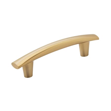 Amerock Willow 3-3/4 inch (96mm) Center-to-Center Champagne Bronze Cabinet Pull, 25PK 25VMP37310CZ