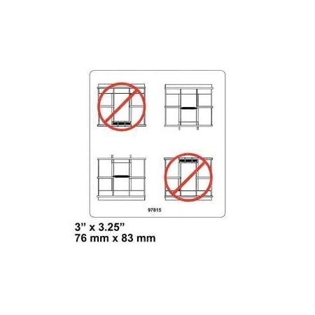Genie REPLACEMENT DECAL, PLATFORM GATE 97815GT