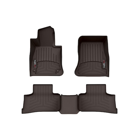 Weathertech Cocoa, Front and Rear Floorliners 471812-1-2