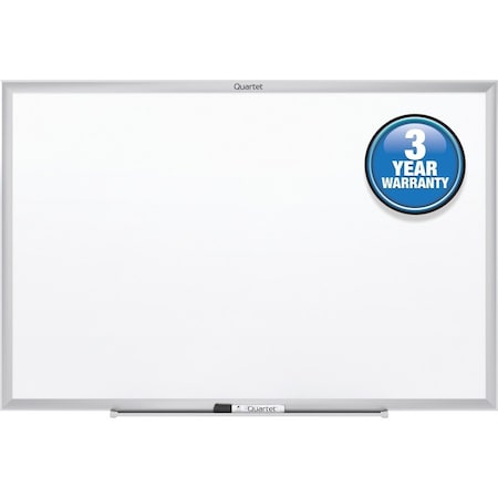 Mead Dry-Erase Board with Aluminum Frame, Melamine, 24", 36", Aluminum Frame, White B33