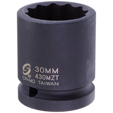 Sunex 3/4 in Drive 30Mm 12-Point Thin Wall Impact Socket 430MZT
