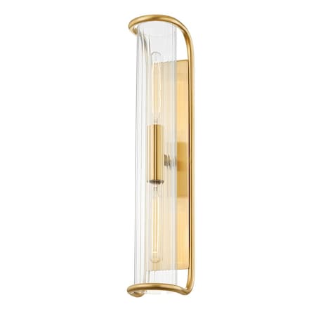 Hudson Valley Lighting Fillmore 2 Light Wall Sconce 5.5 In. Aged Brass 8926-AGB