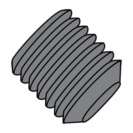 Zoro Select 5/16-18X3/4 Coarse Sock Set Scr Flat Blk Ox, 4000Pk 3112SSFI