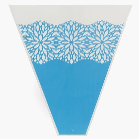 Nashville Wraps Blossomy Blue Bouquet Sleeve, 4 x 18 x 17, 50PK FBSBBL