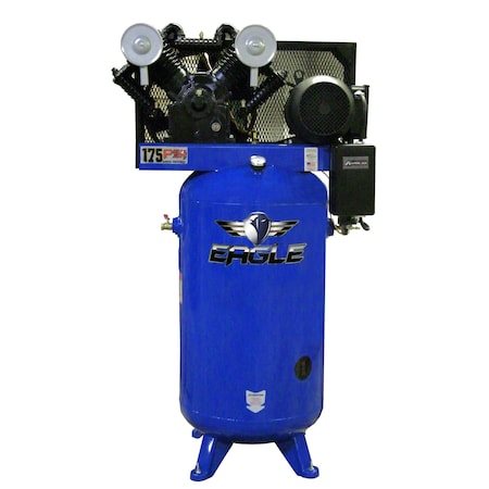 Eagle 80 Gallon Single Phase Air Compressor 7180V2-MS-V4