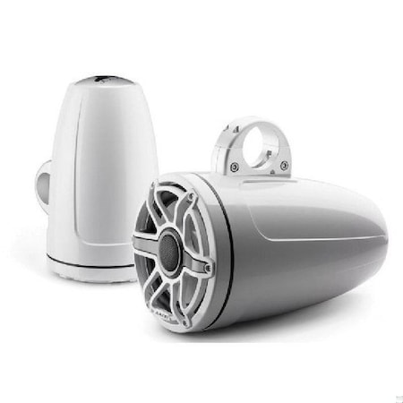 Jl Audio 8.8in Tower Speakers Gloss White Sport Grille, 93664, 010-03282-00, 2PK 93664/010-03282-00