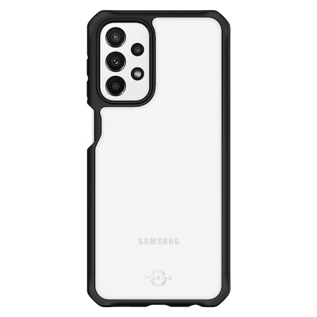 Itskins Hybrid_r Solid Case For Samsung Galaxy A23 5g Uw, Black And Transparent SGAG-HYBSO-PBTR