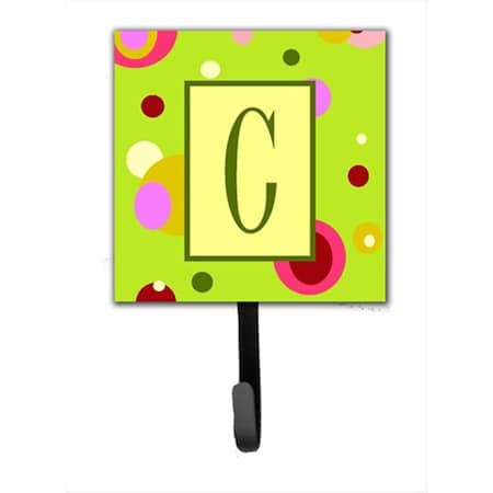 Carolines Treasures Letter C Initial Monogram - Green Leash Holder Or Key Hook CJ1010-CSH4