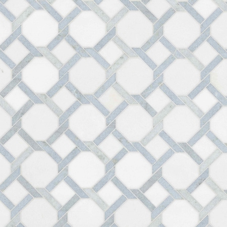 Msi Azula Kaya Sample Polished Marble Mosaic Floor And Wall Tile ZOR-MD-0637-SAM