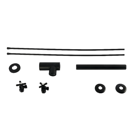 Kingston Brass Plumbing Sink Trim Kit with Bottle Trap, Matte Black KPK800MBP