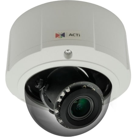 Acti 10MP Weatherproof Outdoor Zoom Dome Camera with D/N, Adaptive IR, Basic WDR, 4.3x Zoom Lens,  E816