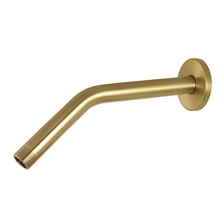 Kingston Brass 10" Shower Arm with Round Flange, Brushed Brass K162R7