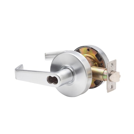 Trans Atlantic Co. LSV Series Saturn Style Standard-Duty Commercial Cylindrical Lever with IC Core, Grade 2 Entry in BC DL-LSV53IC-US26D
