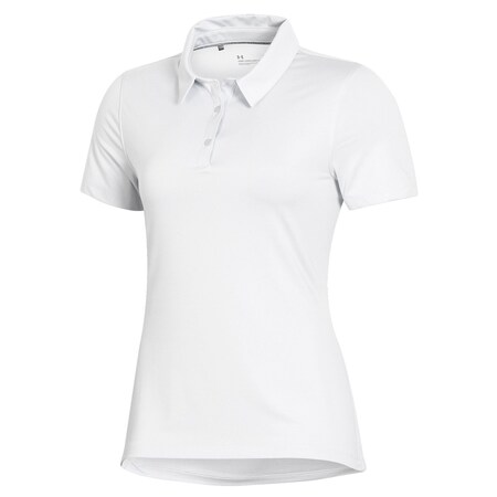 Under Armour T2 Green Women's Golf Polo - White-R/L UW0550-000R