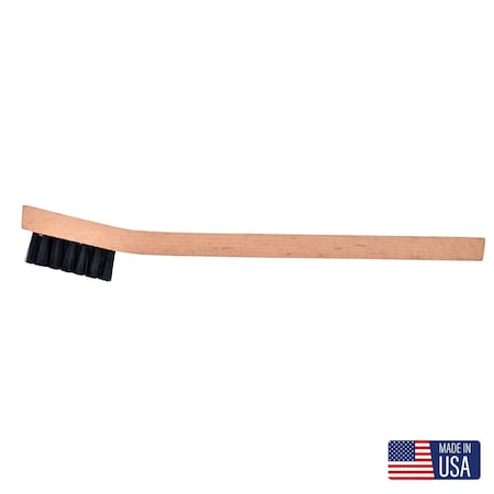 Gornell Brush Welder Brush - Wood Handle, Nylon, Toothbrush-Style 8138-N