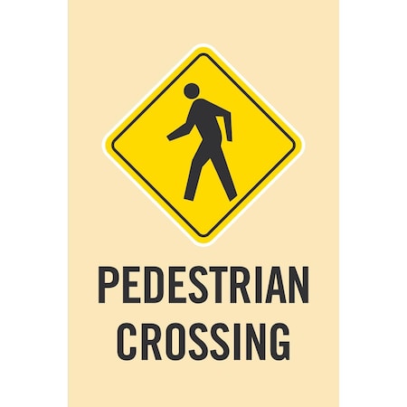 Lyle Pedestrian Crossing, 24x24, Engineer Grade, White G-13746-EG_24x24