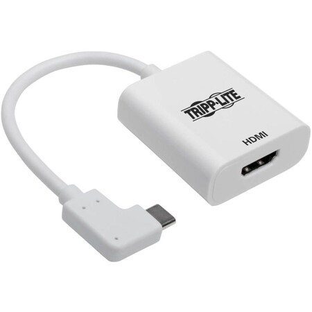 Tripp Lite RIGHT-ANGLE USB-C TO HDMI ADAPTER CABLE M/F - 3.1, GEN 1, THUNDERBOLT 3, 4096 U444-06N-HD4KRA