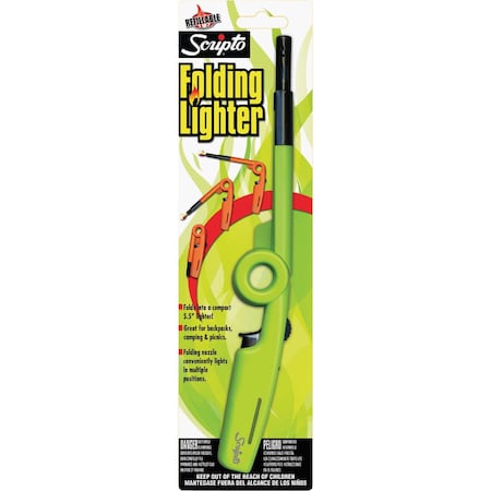 Scripto Refillable Folding Stem Utility Butane Lighter BGM7R-1/12CS