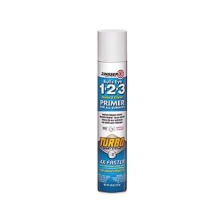 Superjock 26 oz Spray Bulls Eye 1-2-3 Turbo Primer, White SU3864724