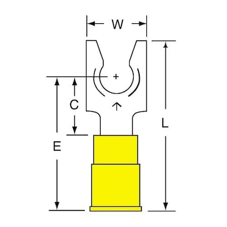 3M 12-10 Vinyl Insulated Butted S Yellow, 1000PK SS-33-14-P