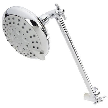 Stylewise Adjustable Arm Shower Head, Round, 1.8 gpm, 5 -Spray Function, Polished Chrome K730CP