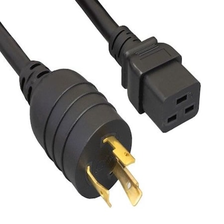 Sanoxy 50ft 12 AWG 20A 125V Heavy-Duty Power Cord NEMA L5-20P to IEC 320 C19, Black SNX-CBL-LDR-PW154-1250