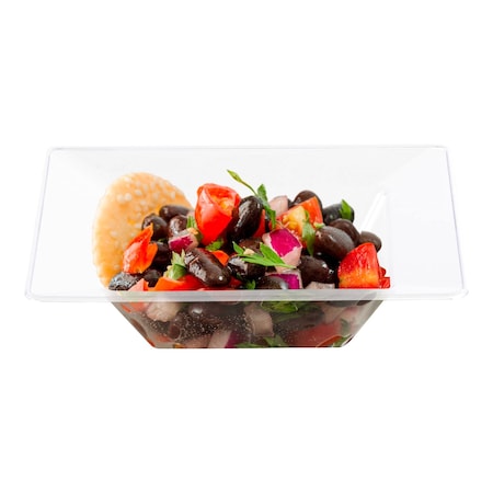 Smarty Had A Party 12 oz. Clear Square Plastic Soup Bowls (120 Bowls), 120PK 6921-CASE