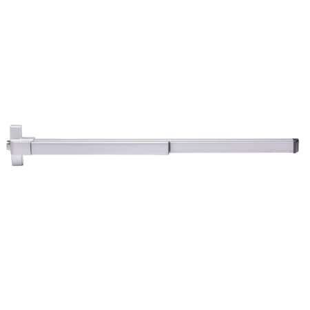 Trans Atlantic Co. VR531 Series Aluminum Grade 1 Commercial 48 in. Fire Rated Surface Vertical Rod Panic Exit Device ED-FVR531XL-AL