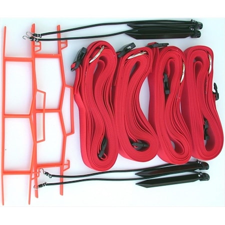 Home Court Red 2-inch Adjustable Web Courtlines 19ARS