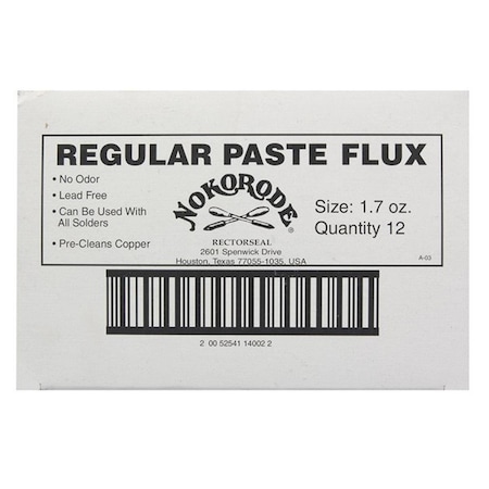 Rectorseal 14002 Nokorode Soldering Paste Flux, 12PK 20586