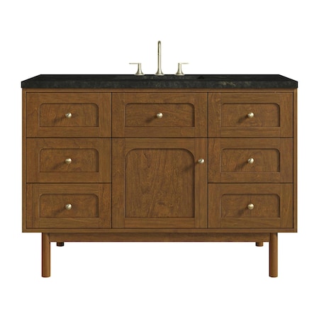 James Martin Vanities Laurent 48" Single Vanity, Honey Oak w/ 3 CM Phantome Eclos Top 545-V48-HNO-3PHT