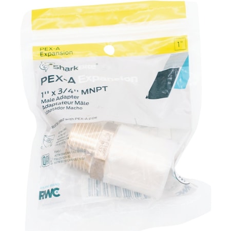 Sharkbite PEX-A Brass 1'' x 3/4'' MNPT Adapter UAB142LFA