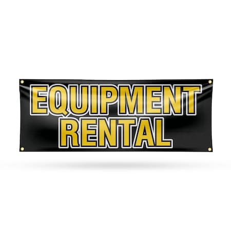 Signmission Equipment Rental, 18 Inch x 48 Inch, Vinyl Banner B-30562