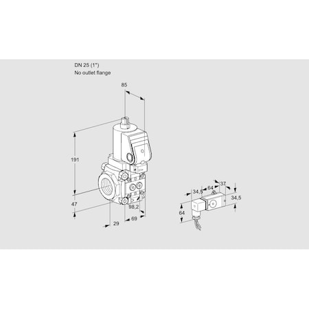 Honeywell Kromschroder VAS2T25/-N/NQSR KS88018761